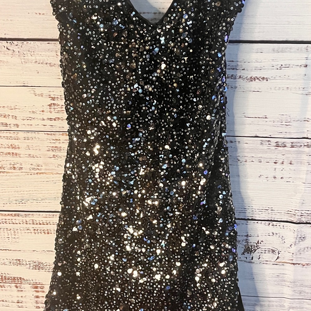 Lulus Force of Fashion Black Backless Sequin Mini Dress - Picture 4 of 9